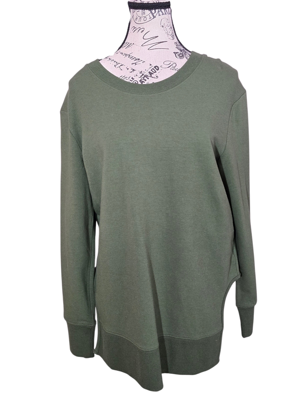Daily Ritual Green Crewneck Sweatshirt Sweater S Soft